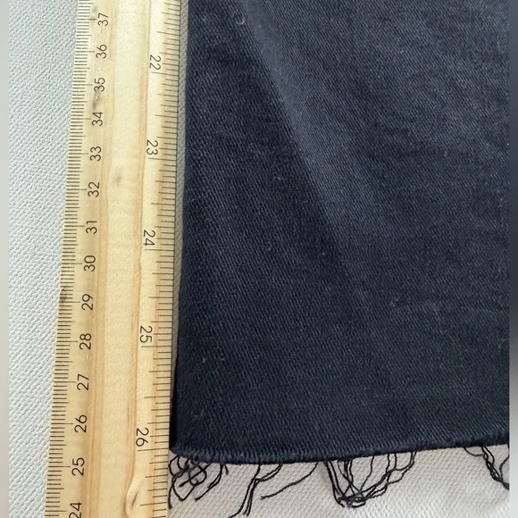 AG Saige Wide Leg Crop High-Rise Fit Size 30 Color Black - Picture 12 of 16